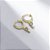 Brinco Argola Letra Inicial Zircônias Banho de Ouro 18k - Imagem 15