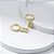 Brinco Argola Letra Inicial Zircônias Banho de Ouro 18k - Imagem 16