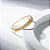 Anel Detalhes Zircônia Incolor Banho de Ouro 18k - Imagem 3