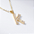 Colar Letra Inicial Zircônias Baguetes Banho de Ouro 18k - Imagem 12