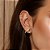 Piercing Três Linhas Zircônia Incolor Banho de Ouro 18k - Imagem 2