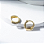 Argola Cravejada Zircônias Black Banho de Ouro 18k - Imagem 4