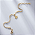 Pulseira Infantil Coroa Lisa Detalhes Banho de Ouro 18k - Imagem 3