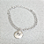 Pulseira Elos Detalhados Medalha Fé Banho de Ródio Branco - Imagem 2
