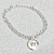 Pulseira Elos Detalhados Medalha Fé Banho de Ródio Branco - Imagem 1