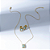 Conjunto Zircônia Sky Blue Retangular Banho de Ouro 18k - Imagem 2