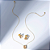 Conjunto Zircônia Morganite Retangular Banho de Ouro 18k - Imagem 2