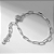 Pulseira Elos Fecho Boia Banho de Ródio Branco - Imagem 1