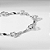 Pulseiras Trevos Vazados Banho de Ródio Branco - Imagem 3