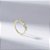 Anel Zircônias Navettes Incolor Banho de Ouro 18k - Imagem 1