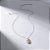 Colar Nossa Senhora Aparecida Detalhes Zircônias Banho de Ouro 18k - Imagem 2