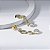 Brinco Médio Zircônias Incolor Banho de Ouro 18k - Imagem 1
