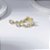 Brinco Médio Zircônias Incolor Banho de Ouro 18k - Imagem 2