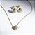 Conjunto Circulos Zircônias Banho de Ouro 18k - Imagem 1