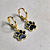 Argola Pet Patinha Esmaltado Preto Banho de Ouro 18k - Imagem 3