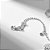 Pulseira Pet Mini Esferas e Patinha Banho de Ródio Branco - Imagem 3