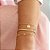 Pulseira Pet Pingente Gato Banho de Ouro 18k - Imagem 2