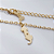 Colar Pet Cachorro Sentado Banho de Ouro 18k - Imagem 1