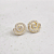 Brinco Espiral Cravejado Incolor Banho de Ouro 18k - Imagem 1