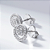 Brinco Espiral Cravejado Incolor Banho de Ródio Branco - Imagem 3