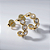 Argola Pequena Zircônia Incolor Circular Banho de Ouro 18k - Imagem 1