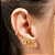 Brinco Pequeno Circulo Cravejado Incolor Banho de Ouro 18k - Imagem 2