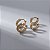 Duo Argolas Pequenas Zircônias Banho de Ouro 18k - Imagem 2