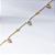 Colar Gotas Zircônias Rosa Banho de Ouro 18k - Imagem 1