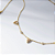 Colar Gotas Zircônias Morganite Banho de Ouro 18k - Imagem 2