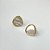 Conjunto Mira Orgânico Triangular Madrepérola Banho de Ouro 18k - Imagem 2