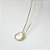 Conjunto Mira Orgânico Triangular Madrepérola Banho de Ouro 18k - Imagem 3