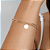 Pulseira Mira Elos Pingente Medalha Banho de Ouro 18k - Imagem 2
