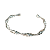 Bracelete Linhas Torcidas Banho de Ródio Branco - Imagem 1