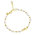 Pulseira Mira Inicial Pérolas Banho de Ouro 18k - Imagem 13