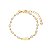 Pulseira Mira Inicial Pérolas Banho de Ouro 18k - Imagem 20