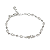 Pulseira Mira Inicial Pérolas Banho de Ródio Branco - Imagem 16