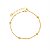 Pulseira Torcida Esferas Banho de Ouro 18k - Imagem 1