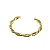 Bracelete Torcido Grosso Banho de Ouro 18k - Imagem 1