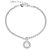Pulseira Corrente Medalha Cruz Zircônias Banho de Ródio Branco - Imagem 3