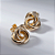 Brinco Oval Torcido Banho de Ouro 18k - Imagem 3
