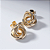 Brinco Oval Torcido Banho de Ouro 18k - Imagem 1