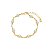 Pulseira Mira Pérolas Mini Esferas Banho de Ouro 18k - Imagem 1