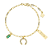 Pulseira Believe Sorte Banho de Ouro 18k - Imagem 1