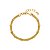 Pulseira Malha Veneziana Tripla Banho de Ouro 18k - Imagem 1