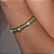 Pulseira Handmade Pérolas Água Doce e Mini Canutilhos Cor Turquesa no Banho de Ouro 18k - Imagem 3