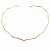 Choker Ondulada Banho de Ouro 18k - Imagem 1