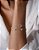 Pulseira Prata 925 com Detalhe de Zircônias Três Pontas - Imagem 2
