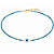 Colar Handmade Azul Claro com Olho Grego Banho de Ouro 18K - Imagem 1