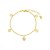 Pulseira Mini Medalhas Banho de Ouro 18K - Imagem 1