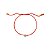 Pulseira Handmade Cetim Vermalho com Ponto de Luz Incolor Banho de Ouro 18k – Ajustável - Imagem 1